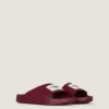 Label flate mules i gummi