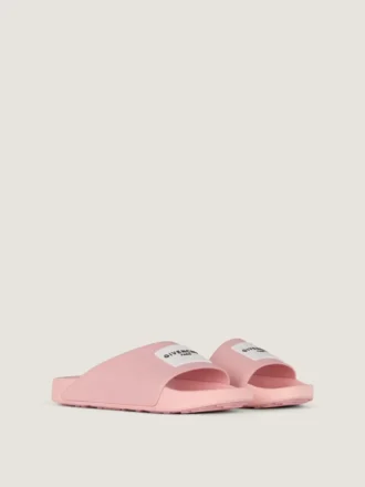 Label flate mules i gummi Label flate mules i gummi