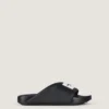 Label flate mules i gummi Label flate mules i gummi