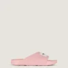 Label flate mules i gummi
