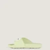 Label flate mules i gummi