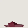 Label flate mules i gummi
