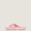 Label flate mules i gummi