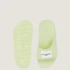 Label flate mules i gummi