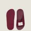 Label flate mules i gummi