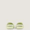 Label flate mules i gummi