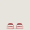 Label flate mules i gummi