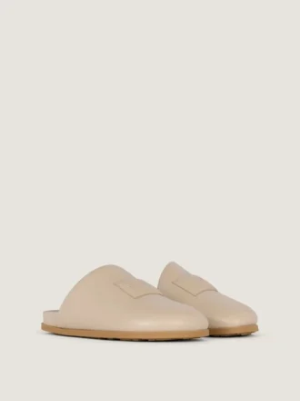 Label flate mules i nappaskinn Label flate mules i nappaskinn