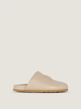 Label flate mules i nappaskinn Label flate mules i nappaskinn
