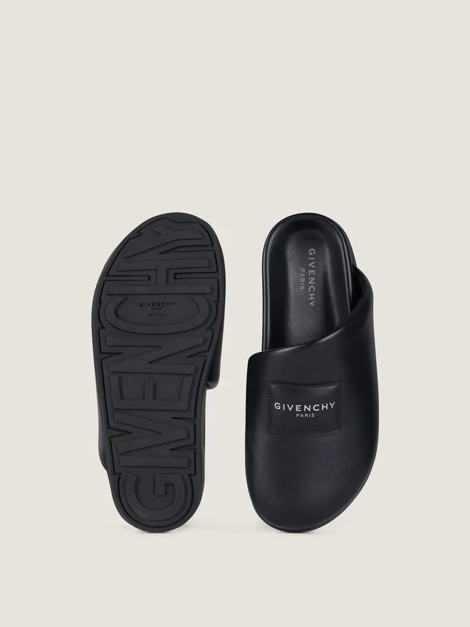 Label flate mules i nappaskinn Label flate mules i nappaskinn