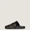 Label flate mules i skinn med nitter Label flate mules i skinn med nitter