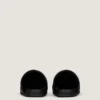 Label flate mules i skinn med nitter Label flate mules i skinn med nitter