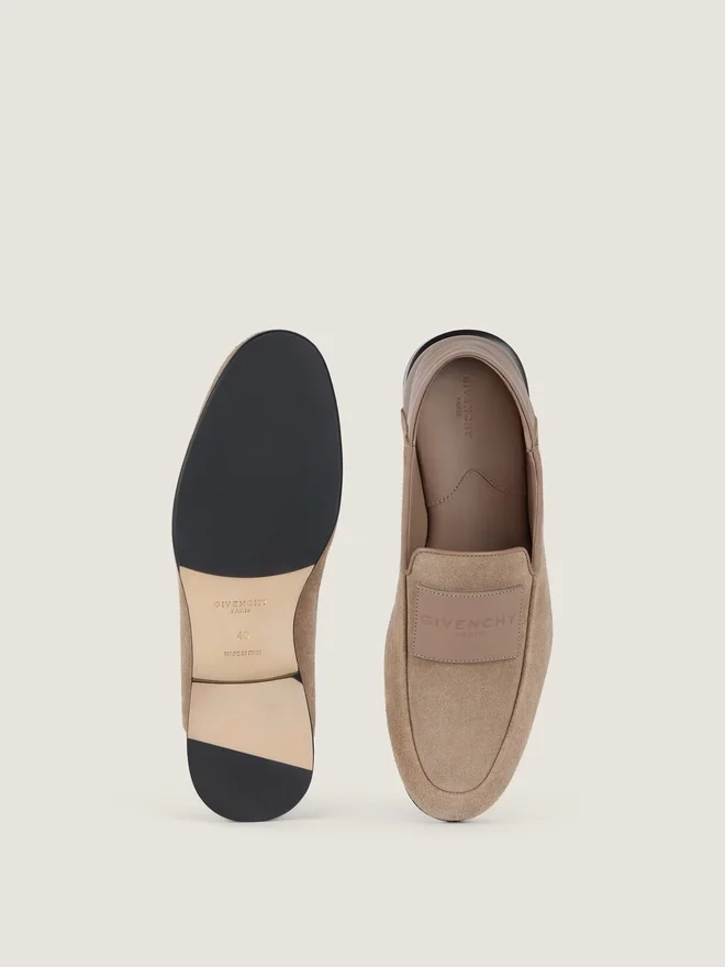 Label-loafers i semsket skinn Label-loafers i semsket skinn