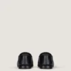 Label-loafers i skinn og lerret Label-loafers i skinn og lerret