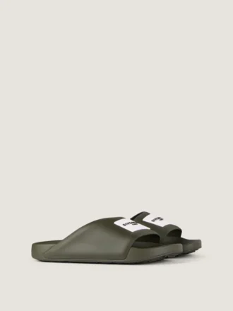 Label Slide-mules i gummi