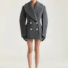 Cocoon-peacoat i ull Cocoon-peacoat i ull