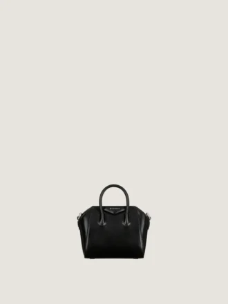 Micro Antigona Bag i Box-lær