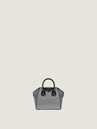 Micro Antigona Bag i sateng med strass