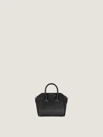 Micro Antigona Bag i sateng med strass