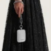 Micro Evening Clutch i metallisk skinn med kjede Micro Evening Clutch i metallisk skinn med kjede