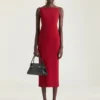 Midi-kjole i crepe cady Midi-kjole i crepe cady