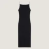 Midi-kjole i crepe cady Midi-kjole i crepe cady