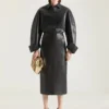 Pumps i lakkskinn med skåret, firkantet Givenchy-bånd Pumps i lakkskinn med skåret, firkantet Givenchy-bånd