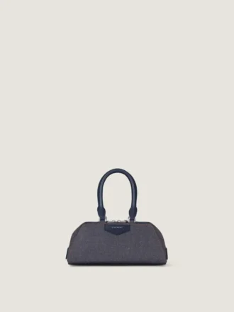 Mini Antigona øst-vest-veske i denim