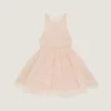 Mini-babydollkjole med nylonvolanger
