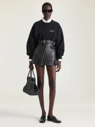 Fleece-genser med Givenchy-stempelprint
