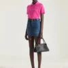 Mini-cargoskjørt i mellomblå denim Mini-cargoskjørt i mellomblå denim