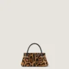Mini Pinch-veske i skinn med ponyeffekt og leopardmønster Mini Pinch-veske i skinn med ponyeffekt og leopardmønster