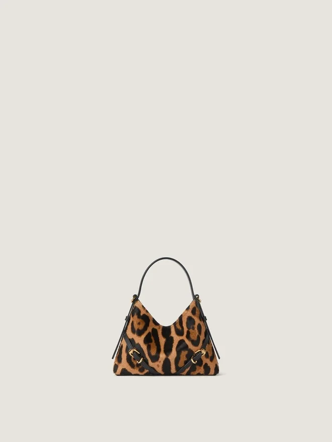 Nano Voyou Bag i skinn med ponyeffekt og leopardmønster Nano Voyou Bag i skinn med ponyeffekt og leopardmønster