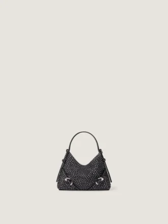 Nano Voyou Bag i skinn med strass