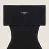 Off-the-shoulder minikjole i ull Off-the-shoulder minikjole i ull