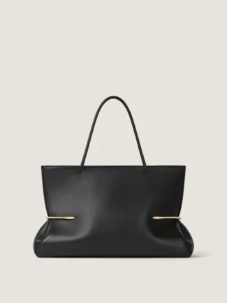 Pinch Squeezed horisontal totebag i nappaskinn