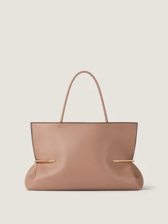 Pinch Squeezed horisontal totebag i nappaskinn