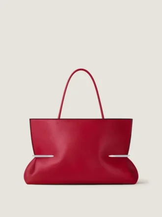 Pinch Squeezed horisontal totebag i nappaskinn