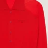 Polo-cardigan i strikk med «second skin»-effekt