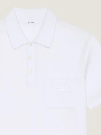 Polo i bomull med Givenchy-merke