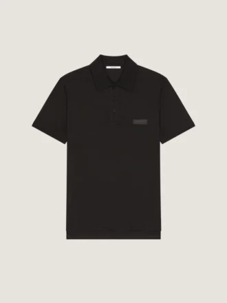 Polo i bomull med Givenchy Paris grosgrain