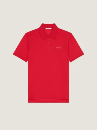 Polo i bomull med Givenchy Paris grosgrain