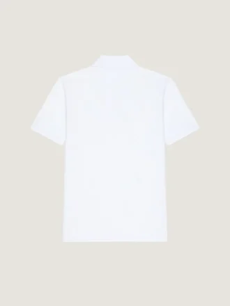 Polo i bomull og silke med Givenchy Paris-jacquard