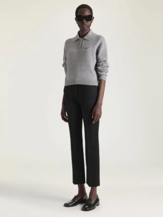 Slim Fit-skreddersydde bukser i crepe cady