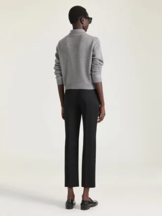 Slim Fit-skreddersydde bukser i crepe cady