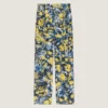Pyjamasbukser i viskose med blomstertrykk Pyjamasbukser i viskose med blomstertrykk