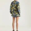 Pyjamaskjorte i viskose med blomstertrykk Pyjamaskjorte i viskose med blomstertrykk