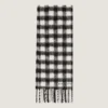 Rutete skjerf i alpakkaull Rutete skjerf i alpakkaull