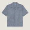 Rutete skjorte i bomull med Givenchy Paris-broderi Rutete skjorte i bomull med Givenchy Paris-broderi