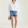 Shorts i mellomblå denim Shorts i mellomblå denim